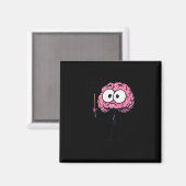 Cartoon Brain Joke Bitte verwenden Sie mich Männer Magnet (Vorderseite/Rückseite)
