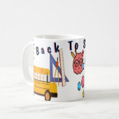 Cartoon Brain Study Tasse - Niedlicher Tea Cup (Vorderseite Links)