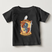 Cartoon Brave Gryffindor Wappen Baby T-shirt (Vorderseite)