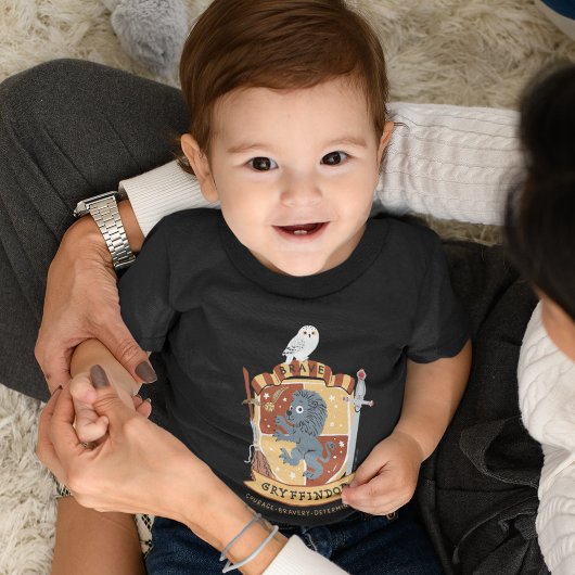 Cartoon Brave Gryffindor Wappen Baby T-shirt