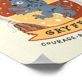 Cartoon Brave Gryffindor Wappen Poster (Ecke)