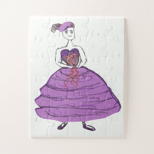 Cartoon Bridesmaid Puzzle (Vertikal)
