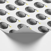 Cartoon-Briefbeschwerer-Art-Bombe Geschenkpapier (Ecke)