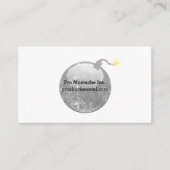 Cartoon-Briefbeschwerer-Art-Bombe Visitenkarte (Vorderseite)