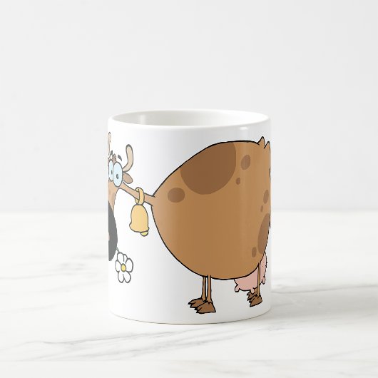 Cartoon Brown Cow Kaffeetasse