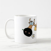 Cartoon Brown Cow Kaffeetasse (Links)