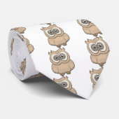 Cartoon Brown Owl Krawatte (Gerollt)