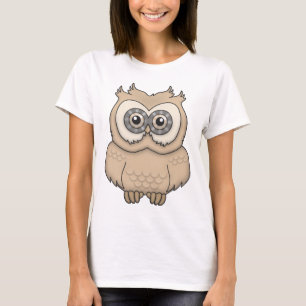 Cartoon Brown Owl T-Shirt