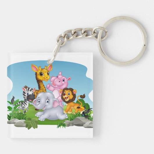 Cartoon Buddies Schlüsselanhänger (Rückseite)