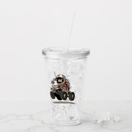 Cartoon Buggy Acryltrinkbecher (Rückseite Ice)