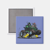 Cartoon Buggy Magnet (Vorderseite/Rückseite)