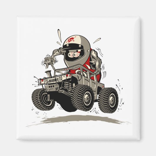 Cartoon Buggy Magnet (Vorne)