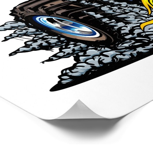 Cartoon Buggy Poster (Ecke)