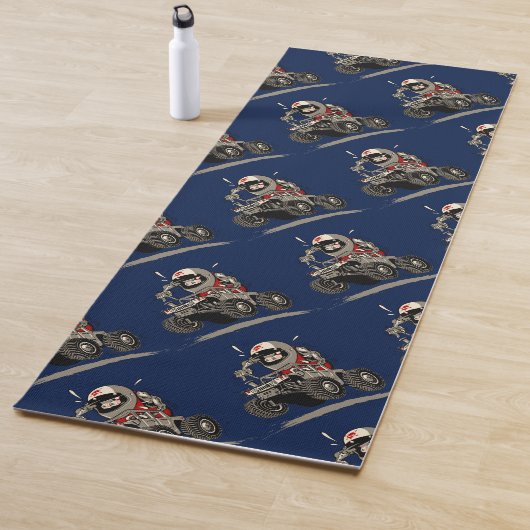 Cartoon Buggy Yogamatte (Beispiel)