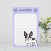 Cartoon Bulldog Briefpapier (Stehend Vorderseite)