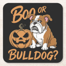 Cartoon Bulldog Halloween: Pop Art