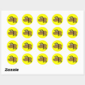 Cartoon Bulldog Stickers (Blatt)