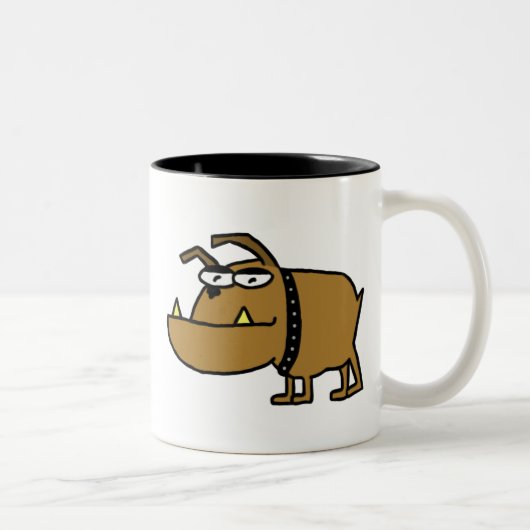 Cartoon Bulldog Tasse (Rechts)