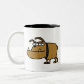 Cartoon Bulldog Tasse (Links)