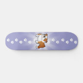 Cartoon-Bulldogge Skateboard (Horizontal)
