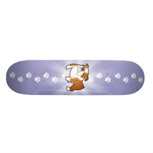 Cartoon-Bulldogge Skateboard