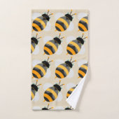 Cartoon Bumble Bee Badhandtuch Set (Handtuch)