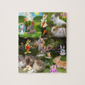 Cartoon Bunny / Baby Rabbit Jigsaw Puzzle für Kind (Vertikal)