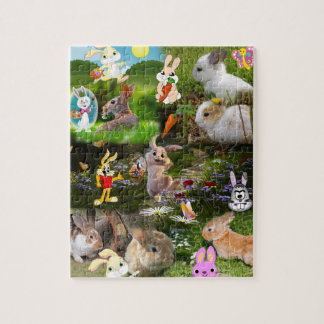 Cartoon Bunny / Baby Rabbit Jigsaw Puzzle für Kind