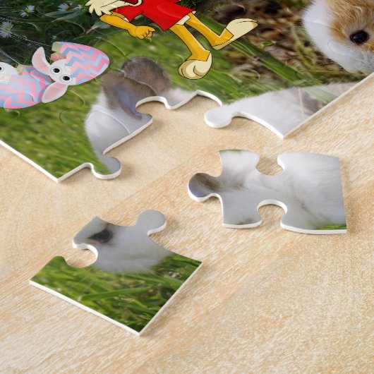 Cartoon Bunny / Baby Rabbit Jigsaw Puzzle für Kind (Seite)