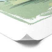 Cartoon Bunny Chick Egg Osterspass Poster (Ecke)