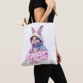 Cartoon Bunny Easter Vibes Art Tasche (Von Nahem)