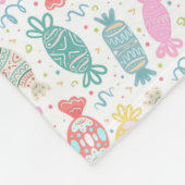 Cartoon bunte festliche Bonbons Fleecedecke (Ecke)