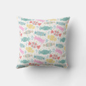 Cartoon bunte festliche Bonbons Kissen (Rückseite)