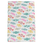 Cartoon bunte festliche Bonbons Mittlere Geschenktüte (Rückseite)