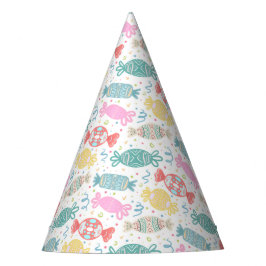 Cartoon bunte festliche Bonbons Partyhütchen