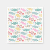Cartoon bunte festliche Bonbons Serviette (Vorderseite)