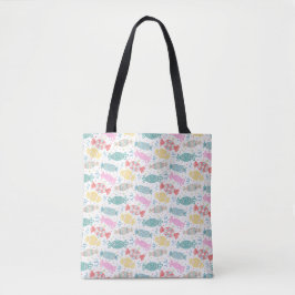 Cartoon bunte festliche Bonbons Tasche