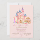 Cartoon Burg Burg Geburtstag Einladung (Vorderseite)