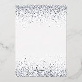 Cartoon Burg gefroren Folieneinladung (Rückseite)