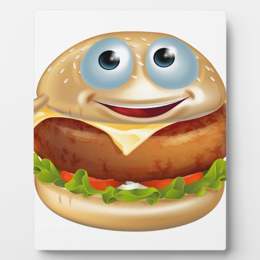 Cartoon Burger Fotoplatte (Vorderseite)