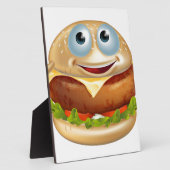 Cartoon Burger Fotoplatte (Seite)