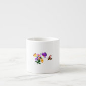 Cartoon Butterflies Espressotasse (Vorderseite)