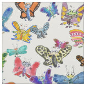 Cartoon Butterflies Fabric Stoff (Muster)