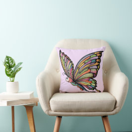 Cartoon Butterfly Kissen