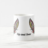 Cartoon Butterfly Personalisiert Kaffeetasse (Mittel)