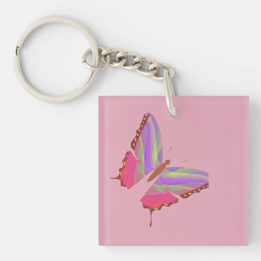 Cartoon Butterfly Schlüsselanhänger (Vorderseite)