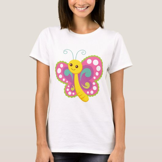 Cartoon Butterfly T-Shirt (Vorderseite)