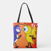 Cartoon Butterfly Tasche (Rückseite)