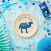 Cartoon Camel Birthday Party Personalisiert Pappteller (Party)