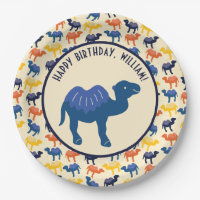 Cartoon Camel Birthday Party Personalisiert